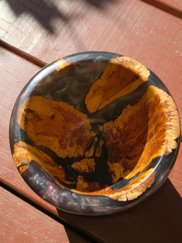 Bowl with Driftwood and Resin