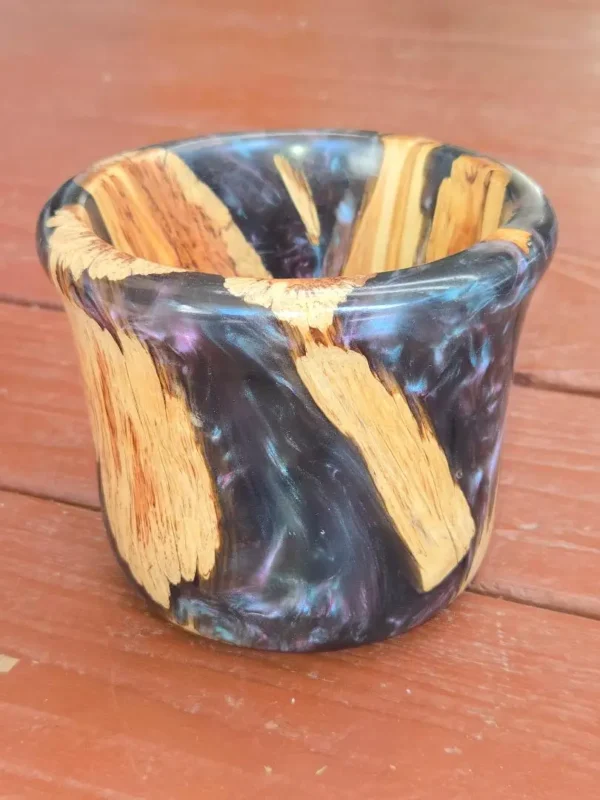 Bowl with Driftwood and Resin