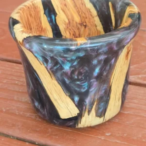 Bowl with Driftwood and Resin
