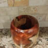 Cypress Wood Bowl with Copper Resin