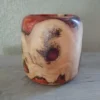 Cypress Wood Bowl with Copper Resin