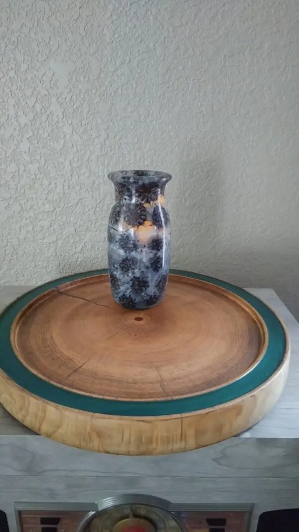Liquid Amber and Resin Vase