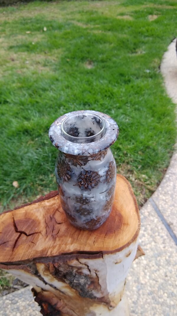 Liquid Amber and Resin Vase