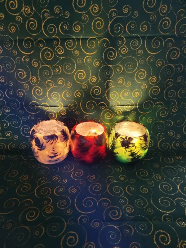 Christmas Pinecone Cup Trio