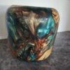 Emerald Green and Copper Driftwood and Resin Bowl