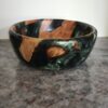 Forest Green Wood Bowl