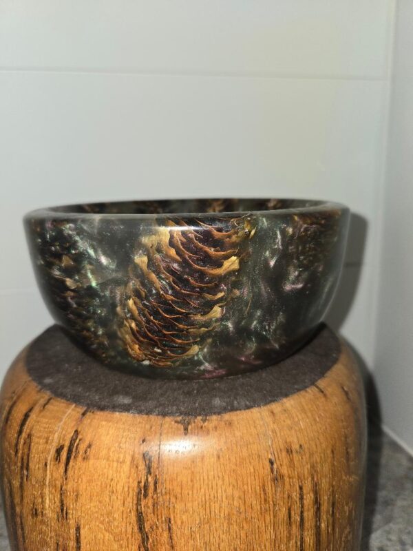 Green Pinecone Bowl